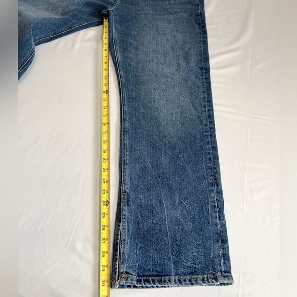 DL1961 Emilie Ultra High Waist Split Hem Straight Leg Jeans New Size 33 - Picture 8 of 13